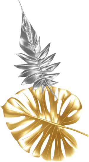 silver gold leaf